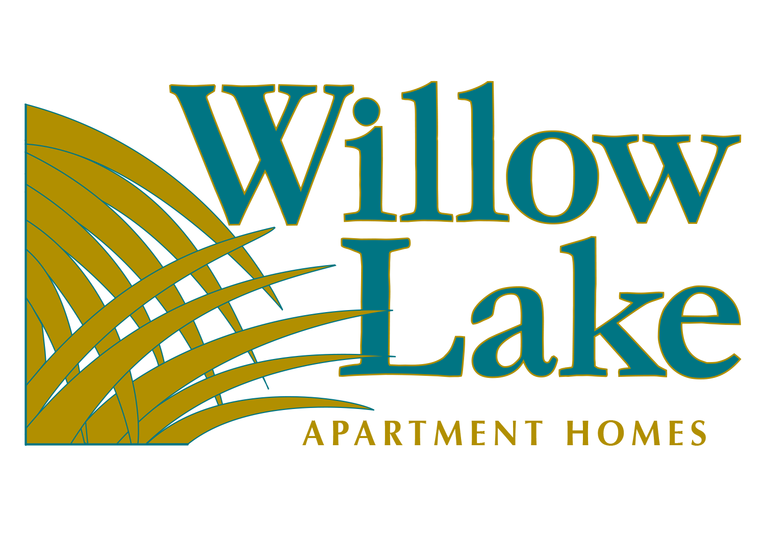 the logo for wilow lake apartment homes